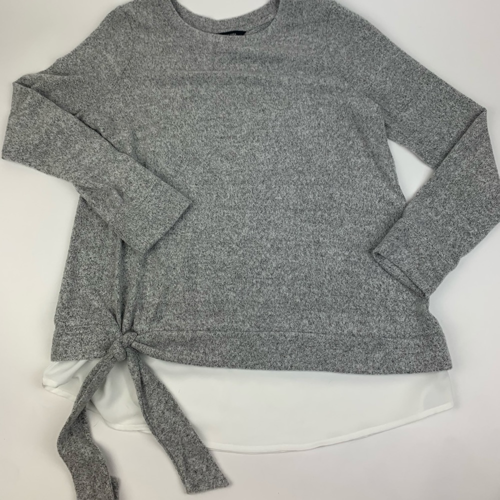 Simply Vera Wang Long Sleeve Layered Top NWOT